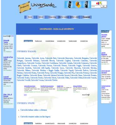 università online, informazione online, corsi di laurea online