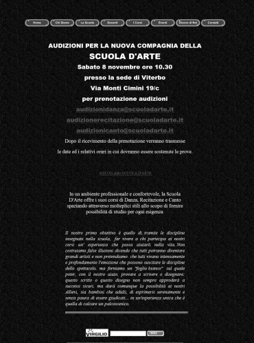 scuola d'arte, danza, canto, recitazione.